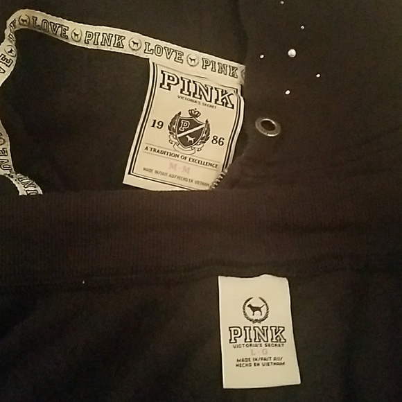 VS PINK Rhinestone Hoodie and Pant Set - Picture 7 of 7